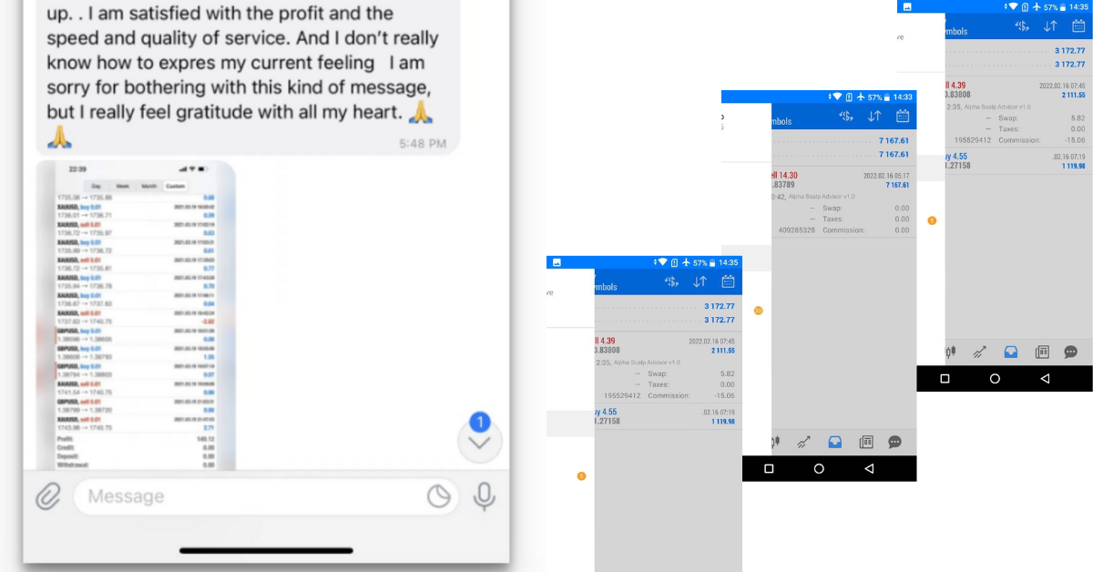 testi and profit screenshot